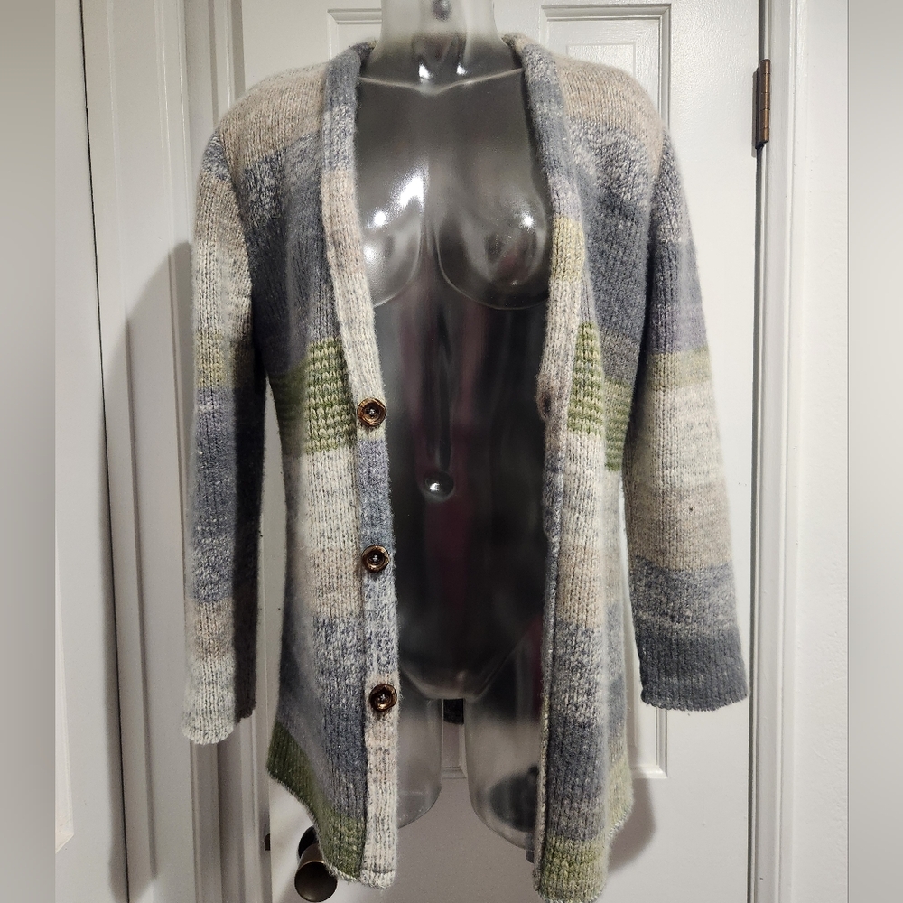 The Elder Statesman Cashmere Cardigan Sweater SM